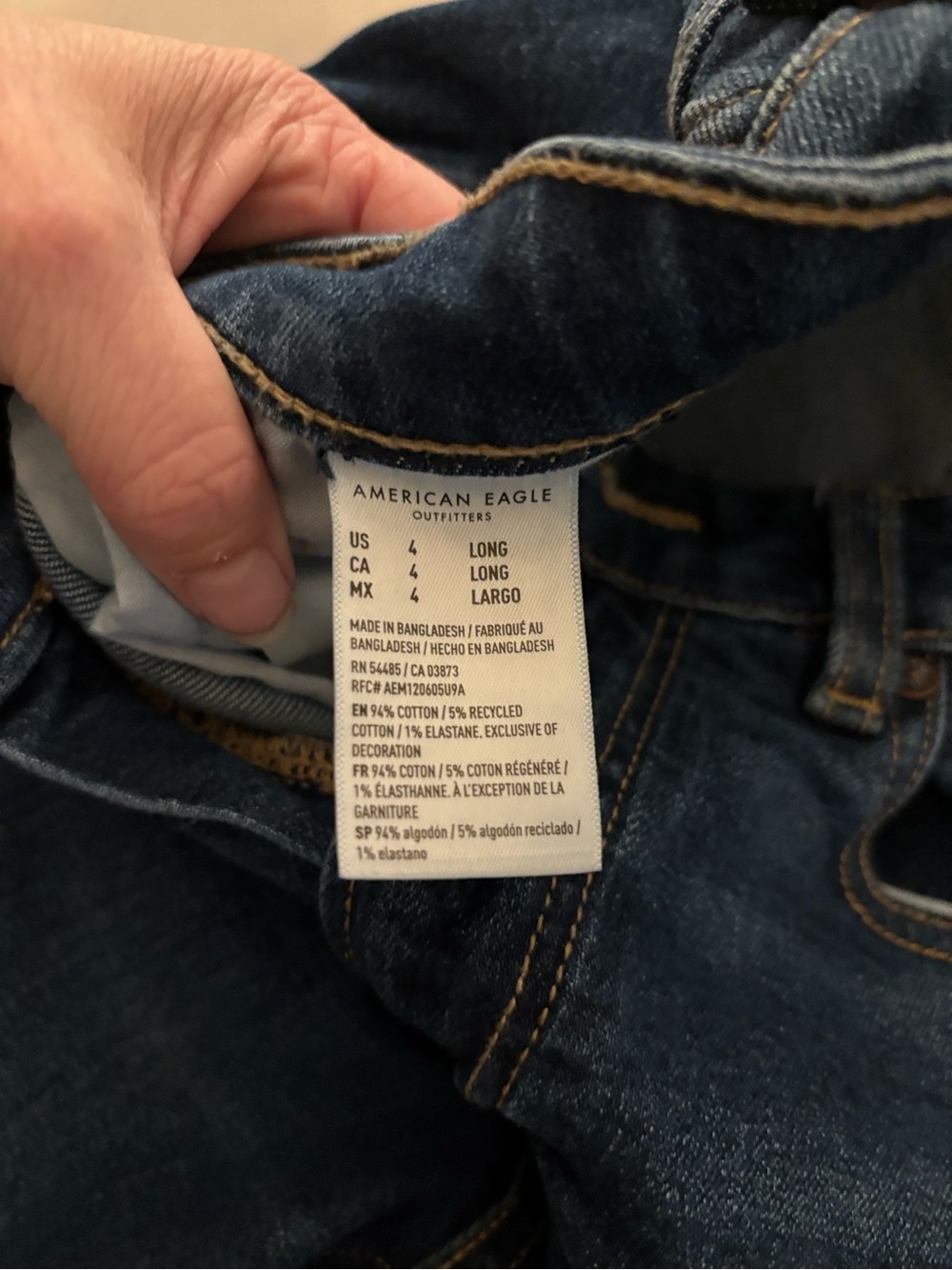 American Eagle Outfitters Men’s Dark Blue Slim Jeans